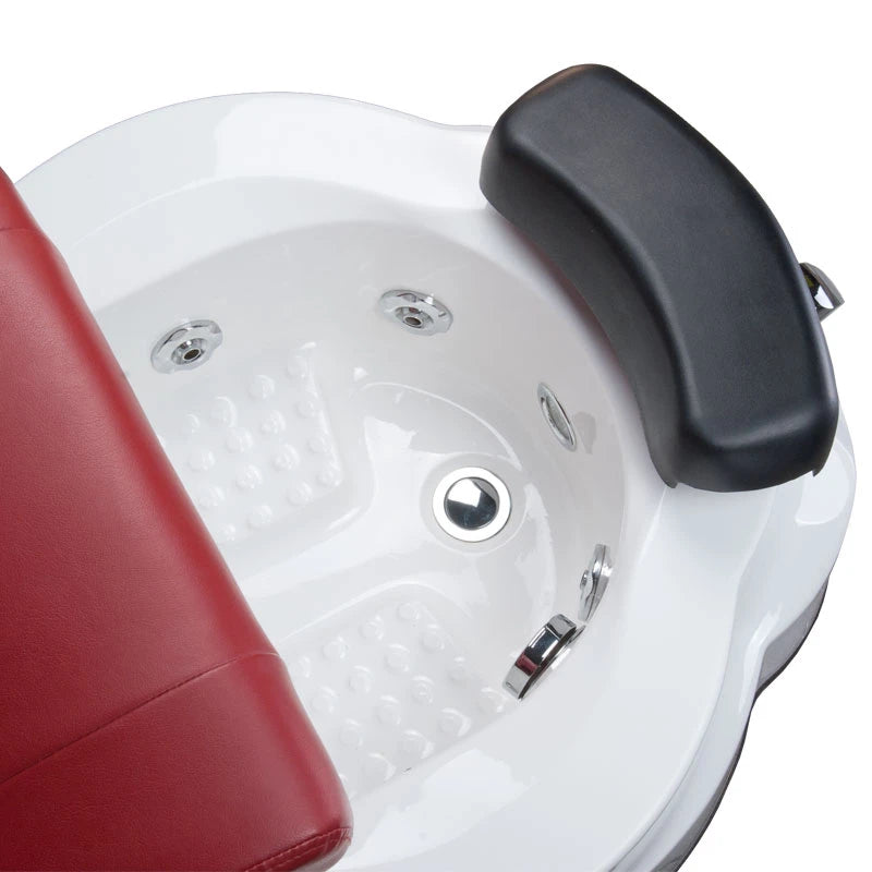 Pedikīra krēsls ar masāžu, BR-3820D, bordo