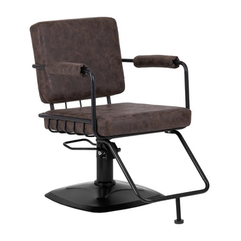 Парикмахерское кресло Gabbiano Katania Loft Old Leather темно-коричневое