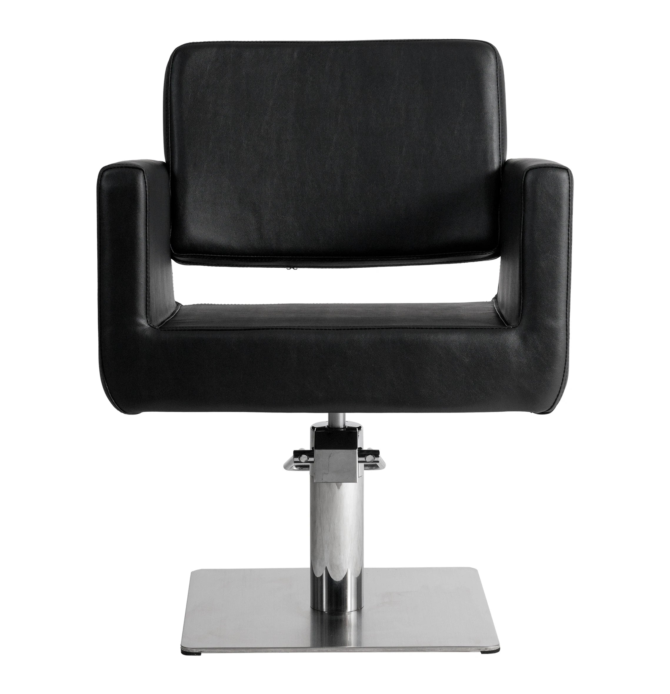CHIC Q Barber Chair with Square Base, Black