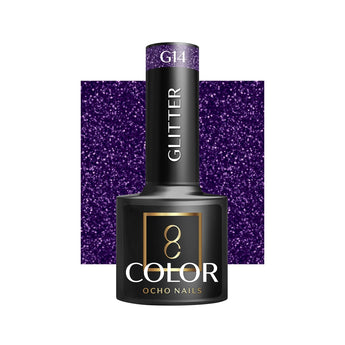OCHO NAILS hibridinis nagų lakas Glitter G14, 5 g