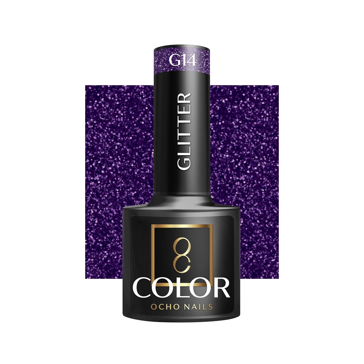 OCHO NAILS hibridinis nagų lakas Glitter G14, 5 g