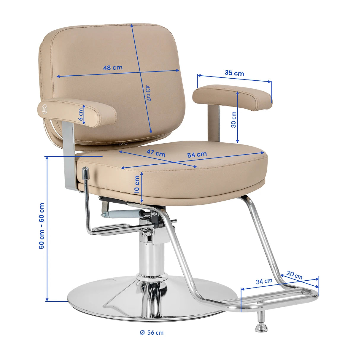 fauteuil de coiffure Omega Astra Plus beige