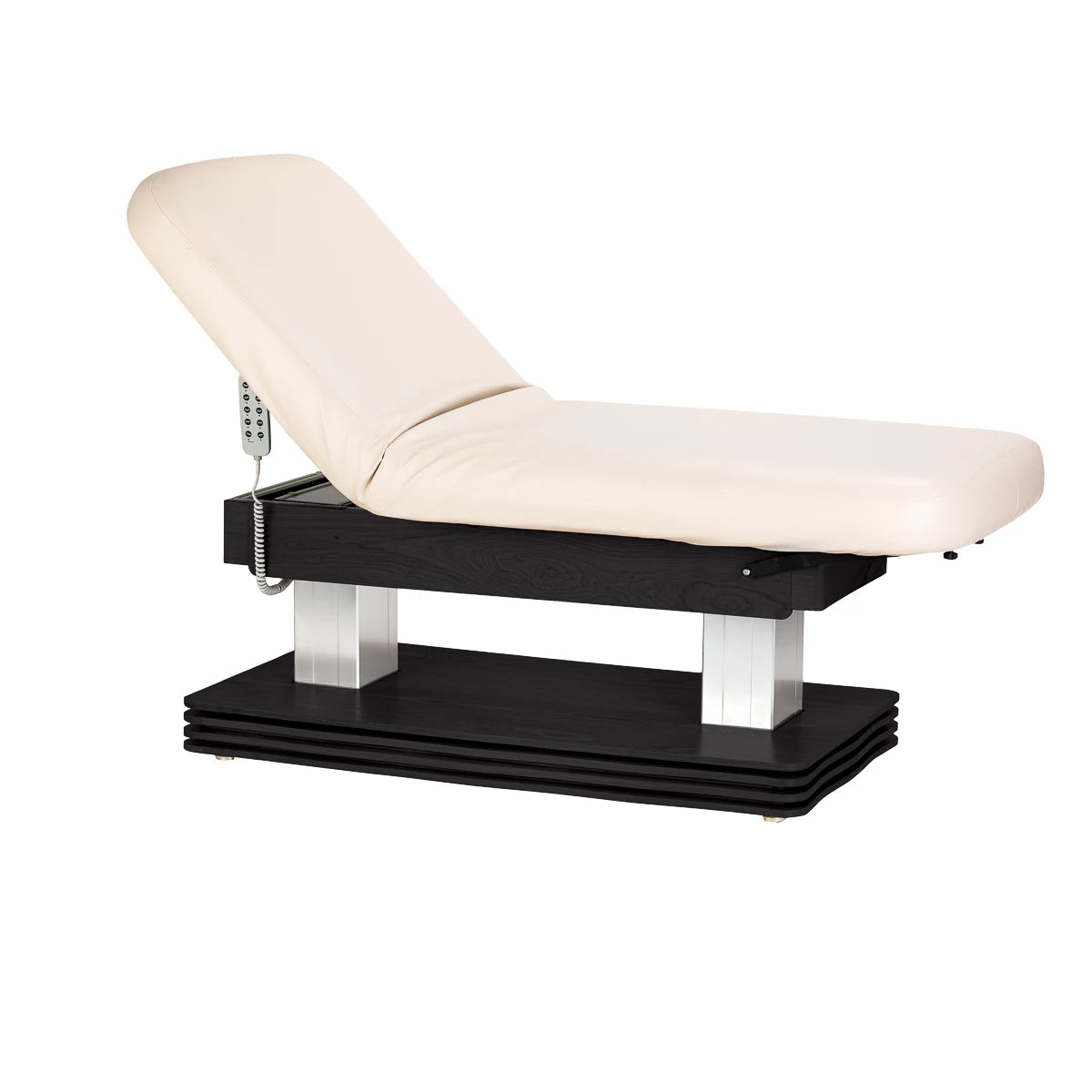 SPA kušete Sillon Comfort, krēmkrāsa ar melnu pamatni