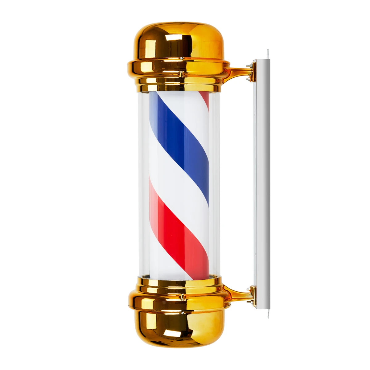 Verlichte plafondlamp barbier BB-02 goud, groot