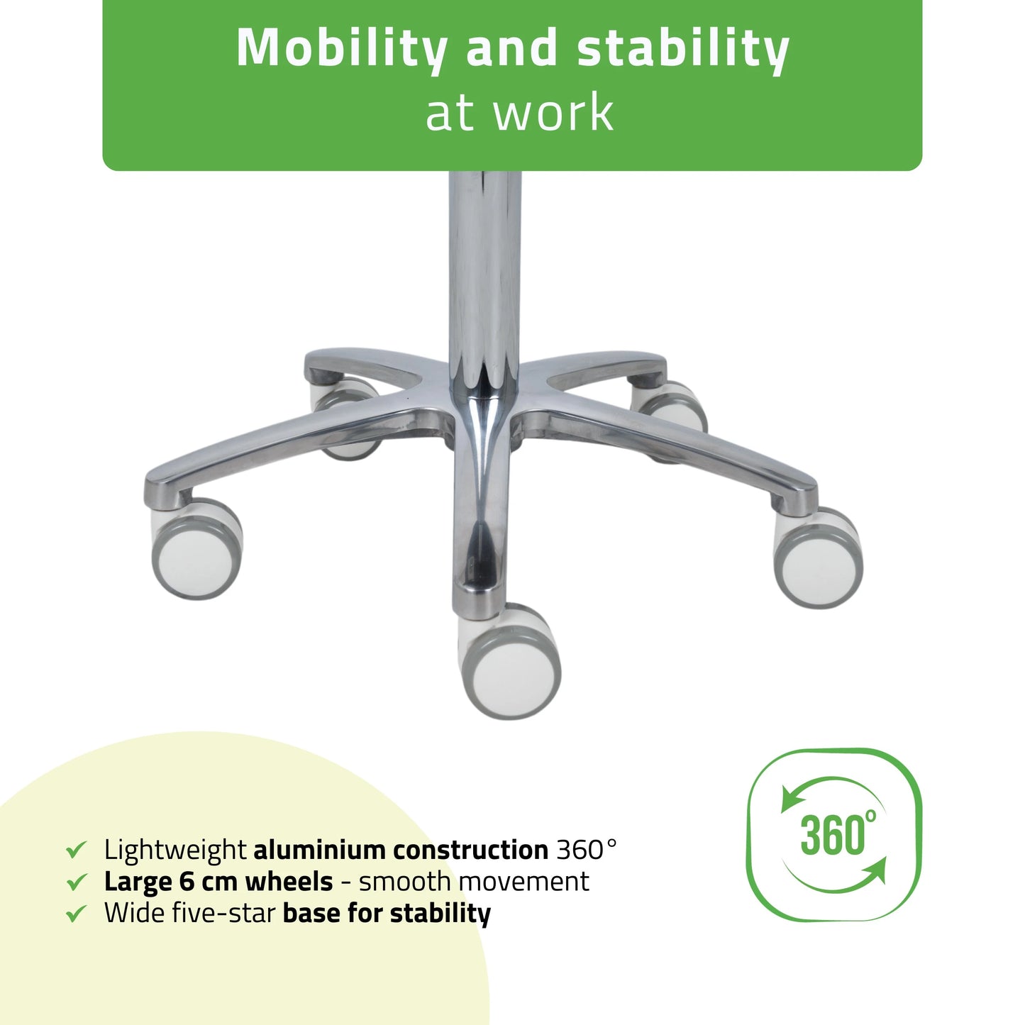 Стул мастера Mobi, основание Comfy Base k501, белый