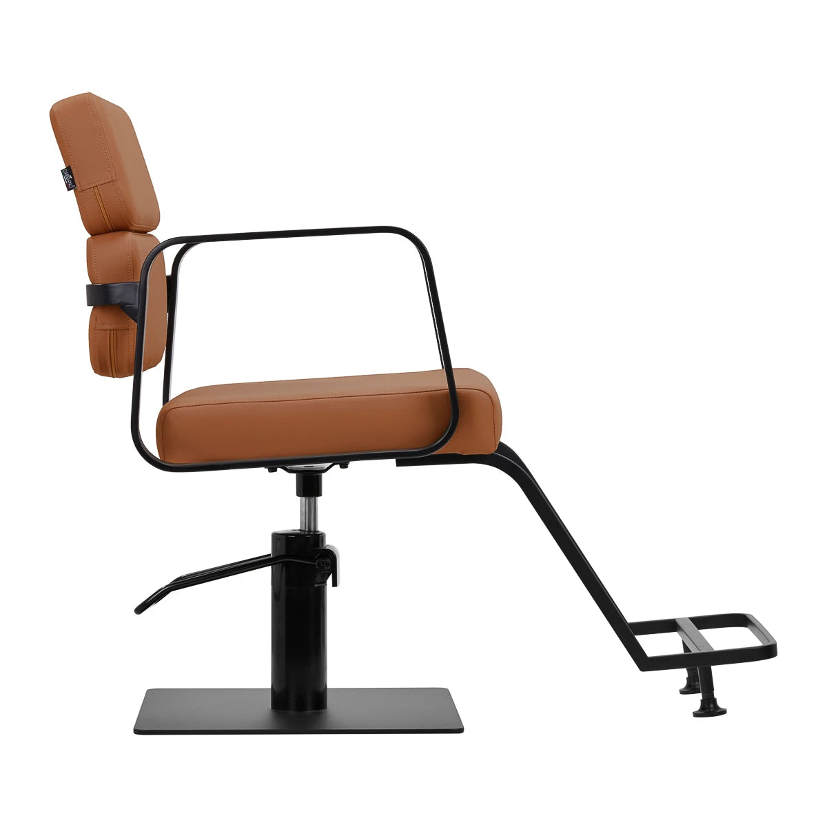 Gabbiano Friseurstuhl Porto, Schwarz-Orange