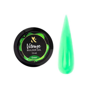 F.O.X Vitrage Opbouwgel, Groen, 15 ml