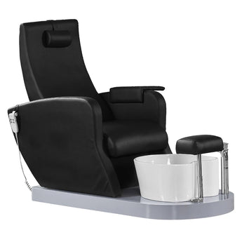 Azzurro Pedikürstuhl 016A, Schwarz mit Hydromassage