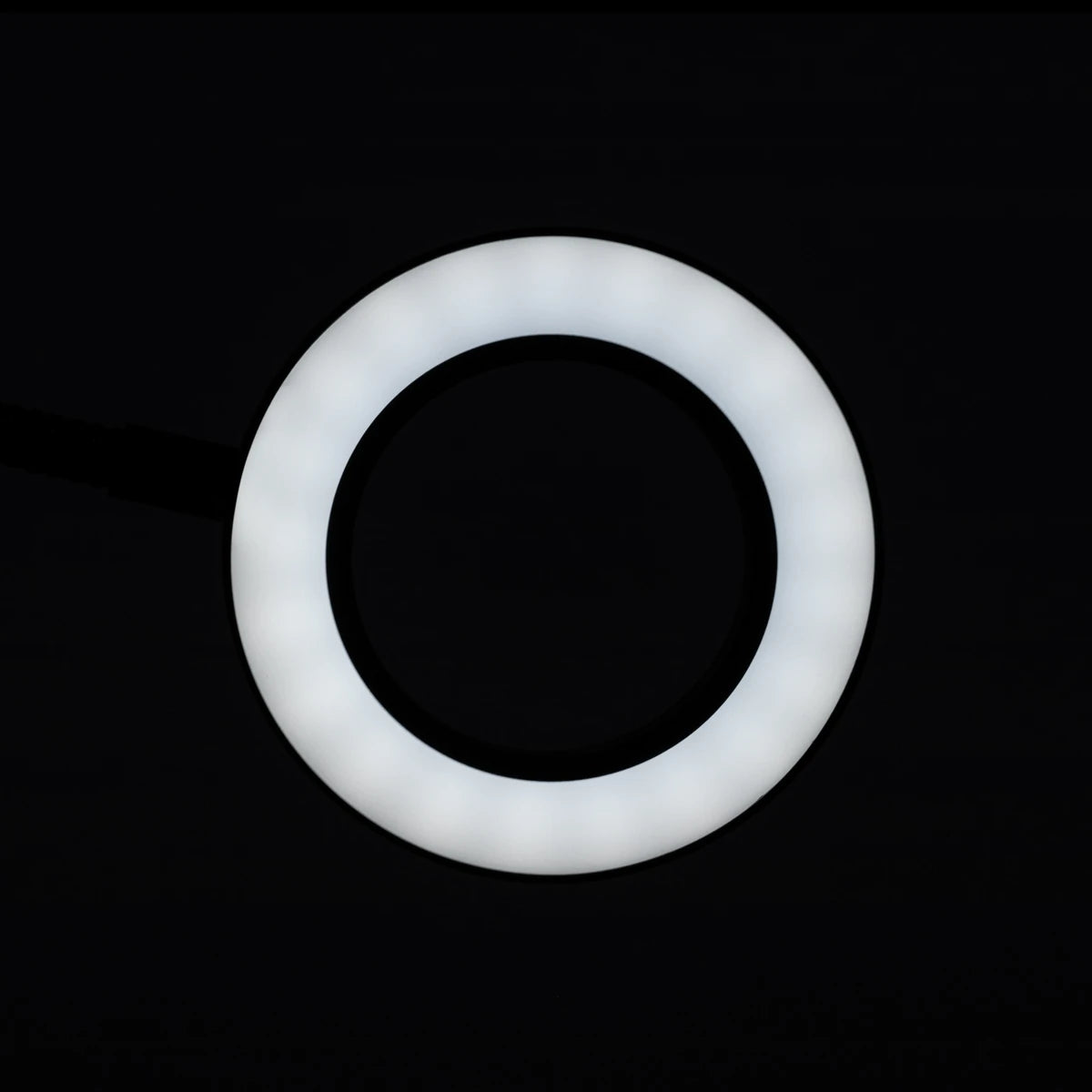 SNAKE RING LED LAMP LAMP ON A DESK BLACK
