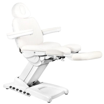 Pedikīra krēsls AZZURRO PEDI PRO EXCLUSIVE, 3 motori, balts