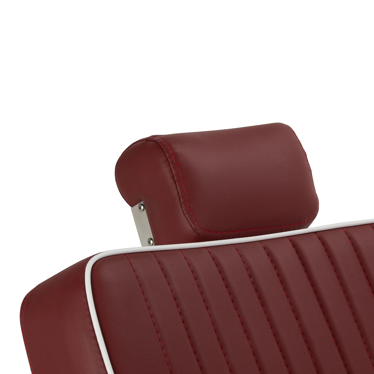 Gabbiano Visionerio barber chair red chrome frame