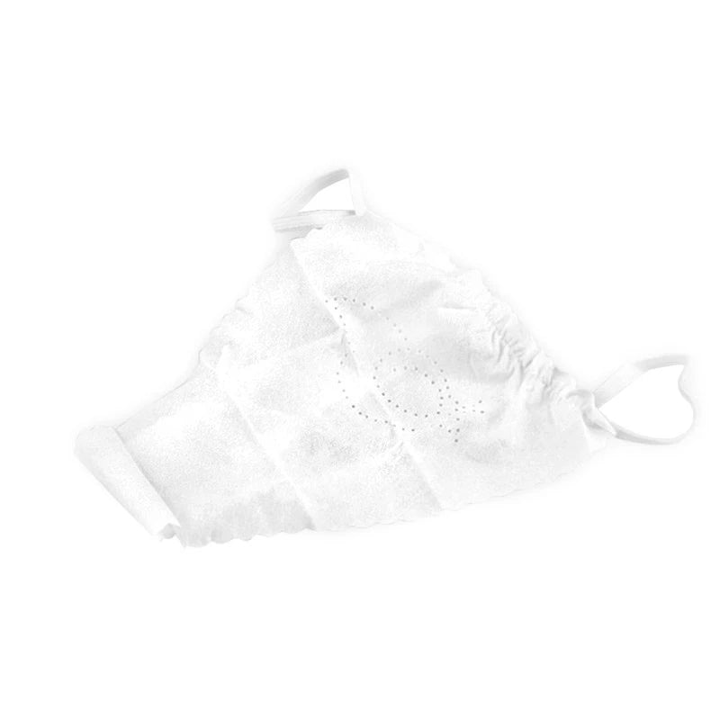 Disposable women's bikinis, white, 10 pieces.