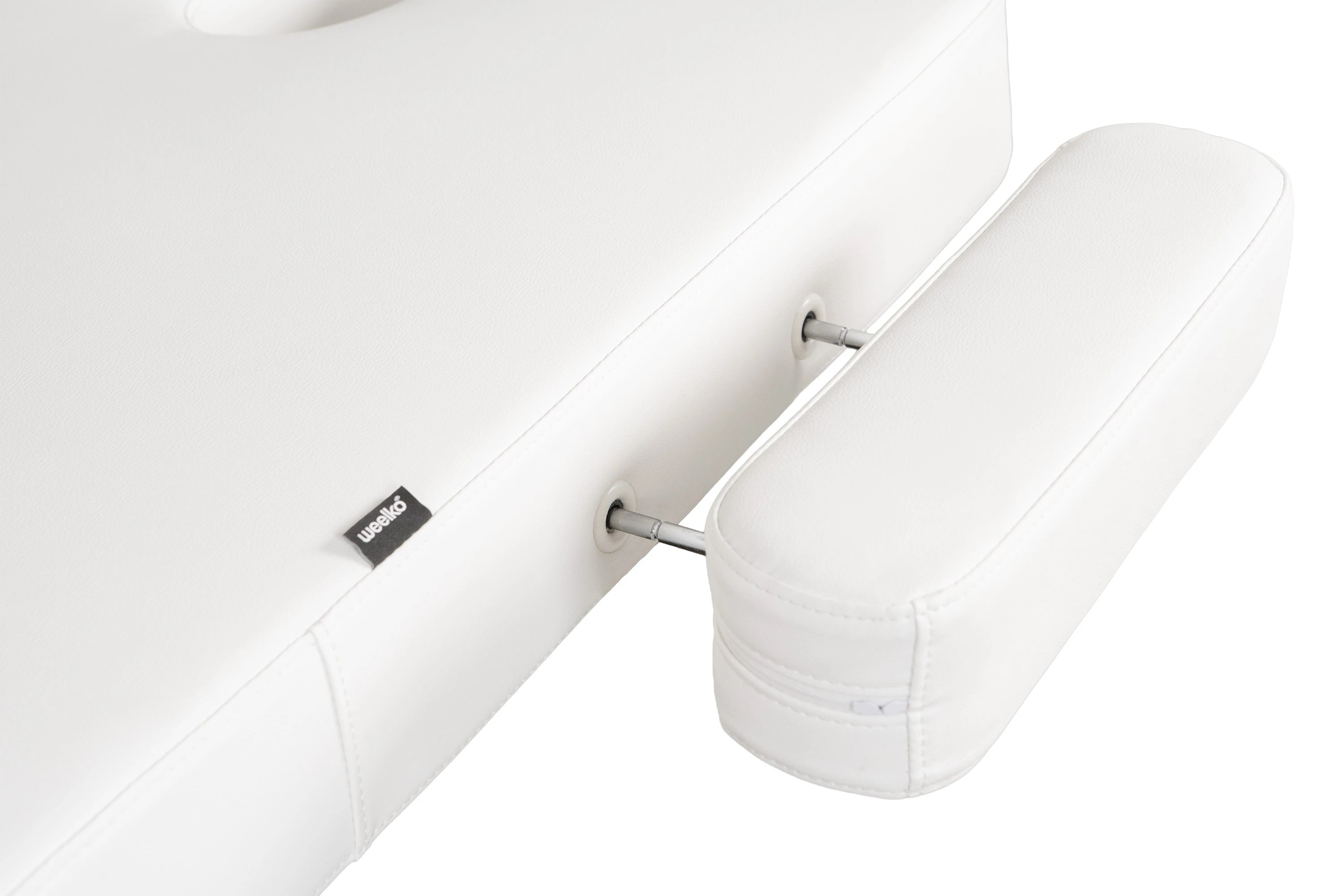GOID Electric Massage Couch Single Motor White with Light Base
