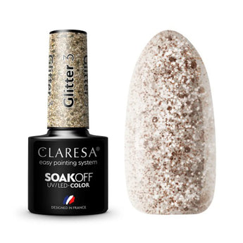 Claresa Geellakk GLITTER 3, 5 ml