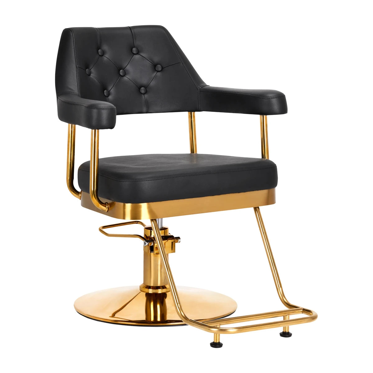 Gabbiano Friseurstuhl Granda, Schwarz-Gold