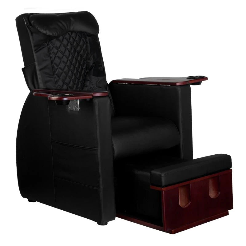 Azzurro Pedikürstuhl 101 mit Rückenmassage, Schwarz