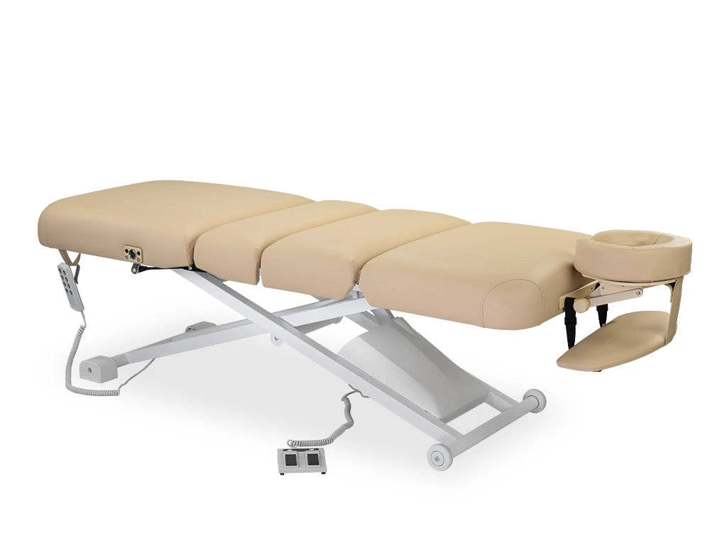 Stacionārs masāžas galds Linea V3 Soft Touch, K607 mokas bēšs