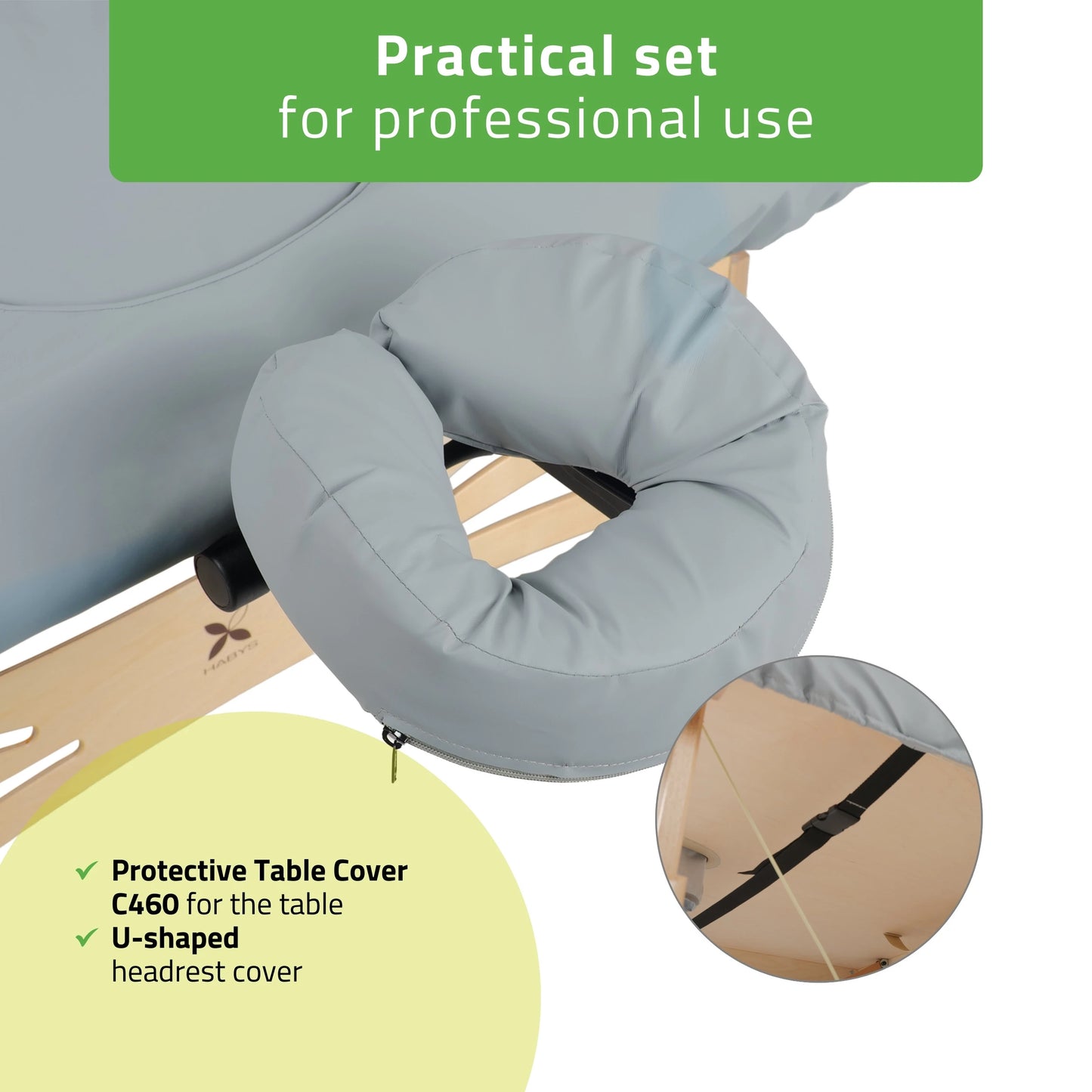 Protective Table Cover C460 (Oil-resistant) grey 102x203 cm Integral