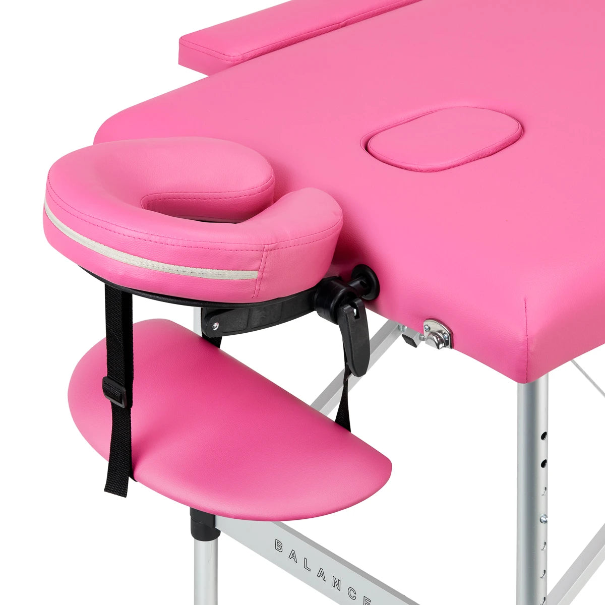 BALANCE Aluminium Klappbare Massageliege 2-teilig, Rosa