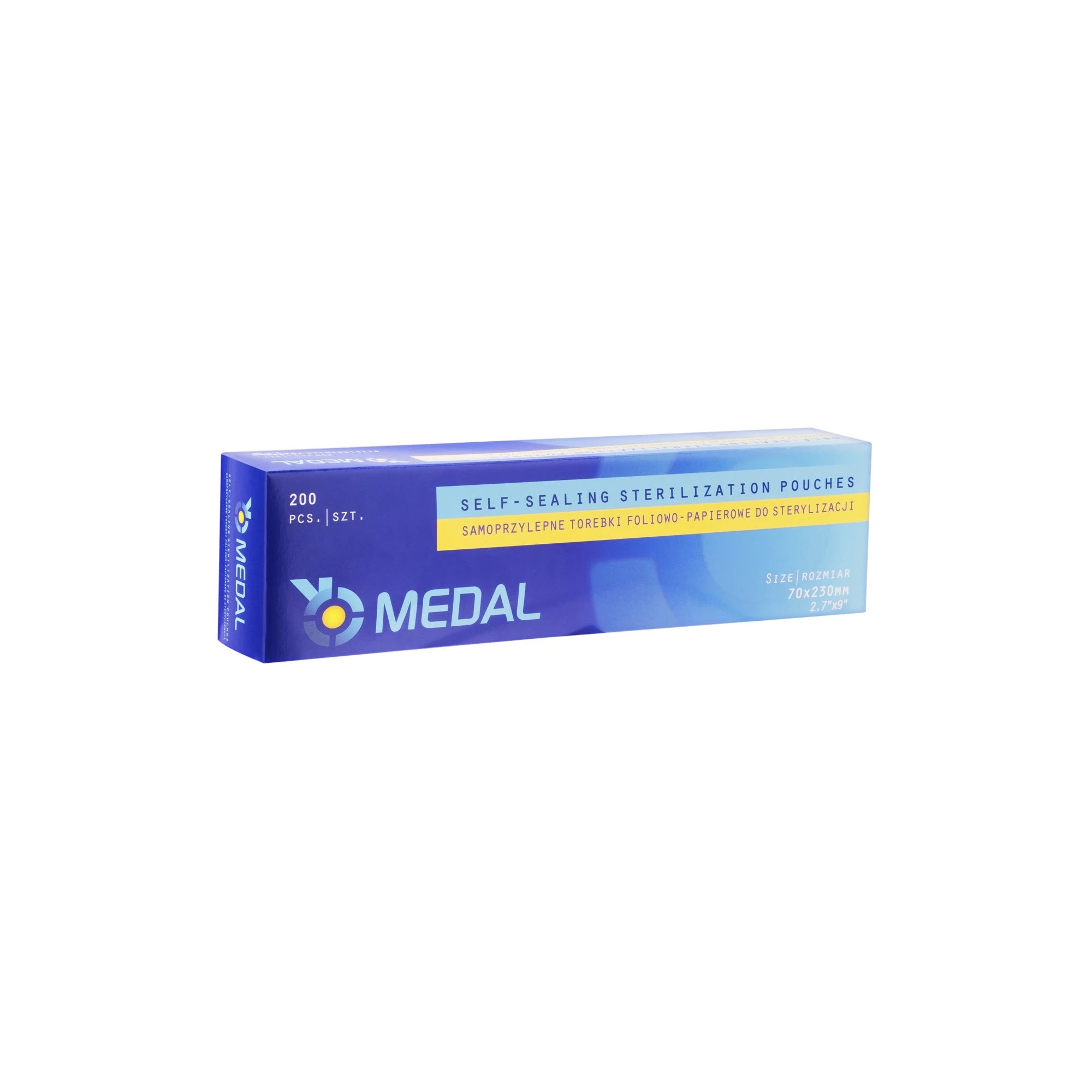 Medal - paketes sterilizācijai autoklāvā 70 mm x 230 mm (200 gb.)