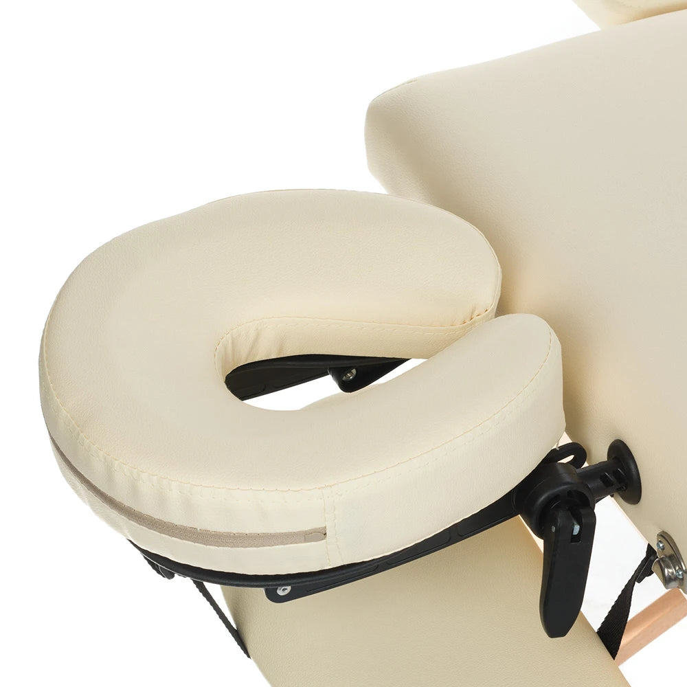 BeautySystem Kokkupandav massaažilaud COMFORT 10, kreem