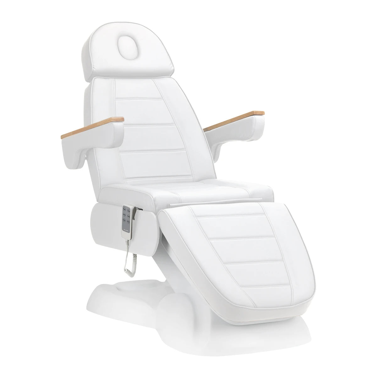 Kosmetoloģijas krēsls - kušete SILLON LUX 273b, 3 motori, balta