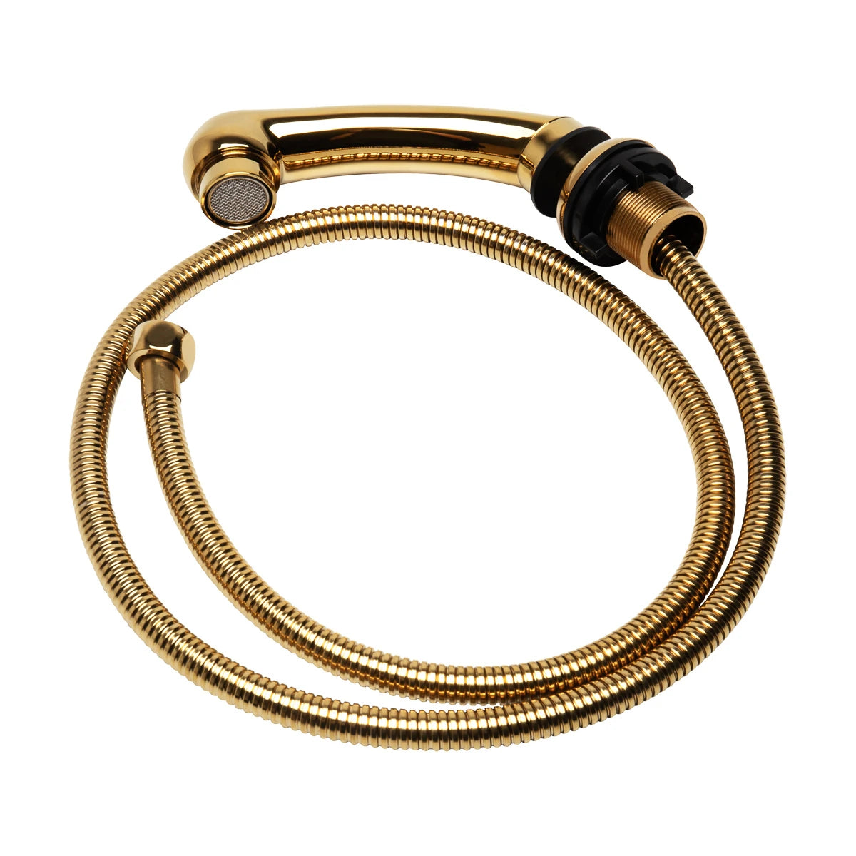 Hairdresser's sink shower head, gold small