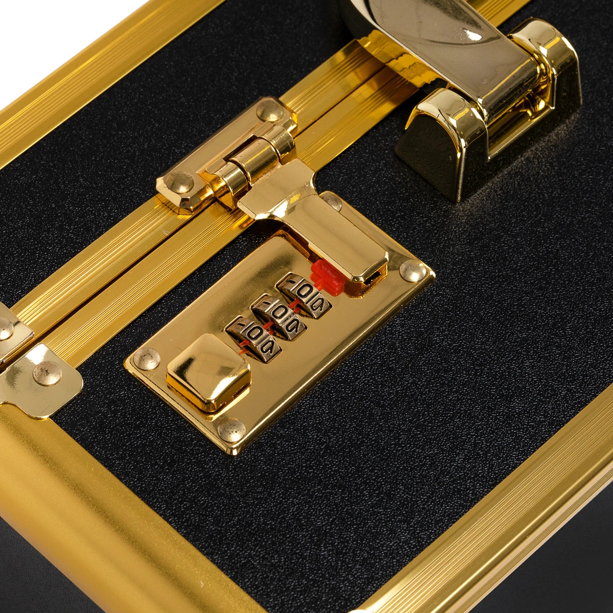 Hairdresser's case gold black