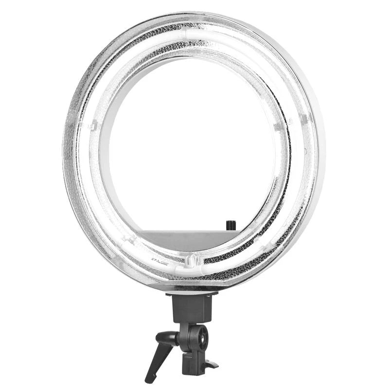 Ring-Leuchte 18" 55W, Fluoreszenz, Weiß + Stativ