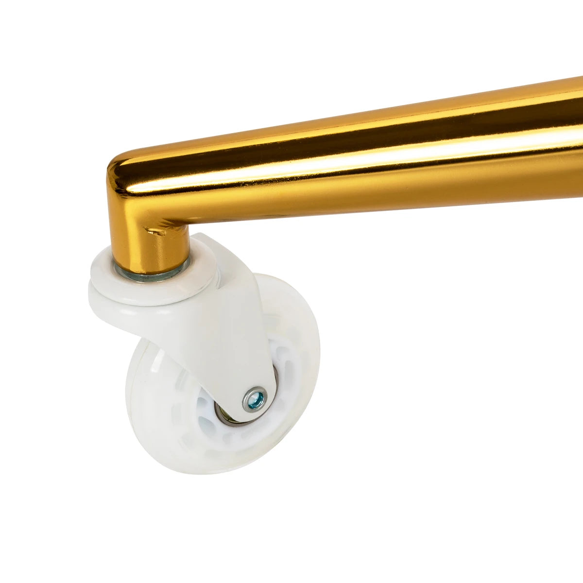 The Gabbiano D054G hairdressing stool gold white