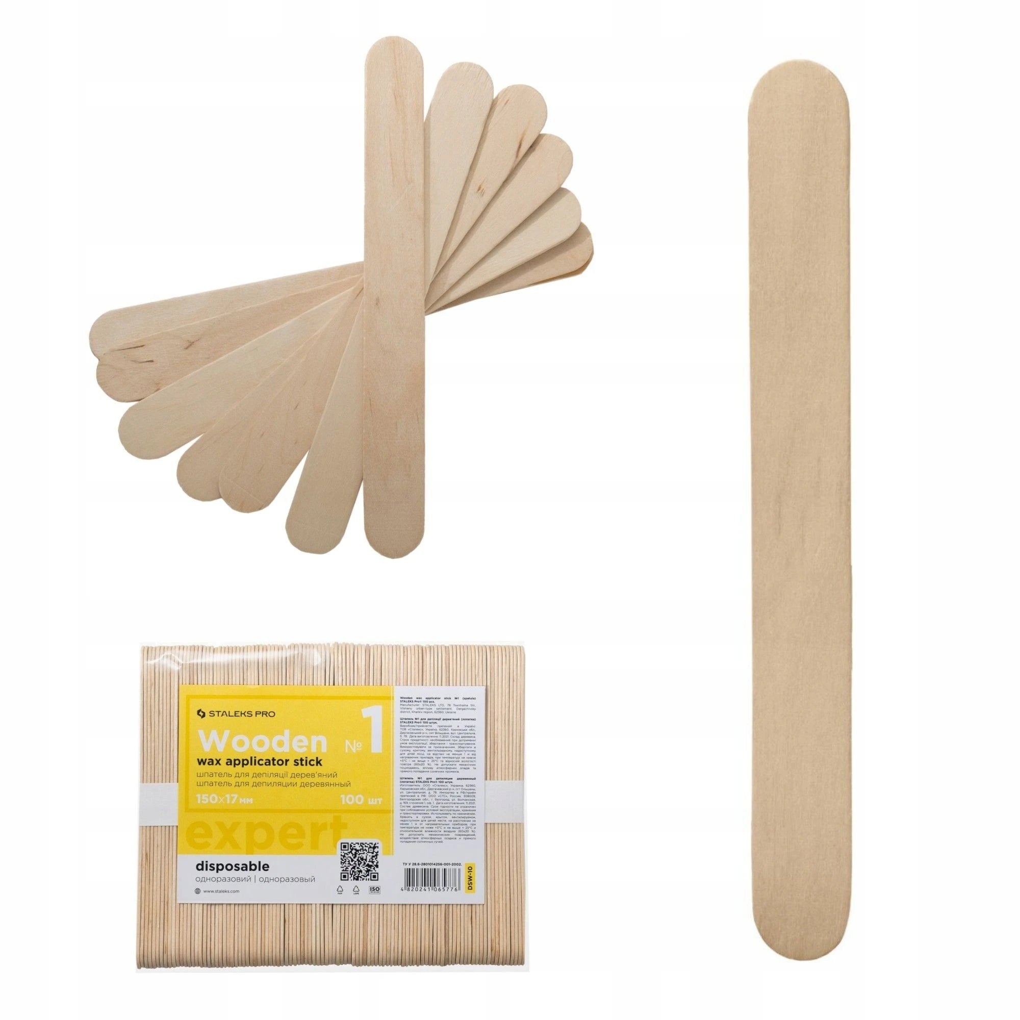 Staleks Puidust vahaspaatkel EXPERT, 150x17 mm (100 tk)