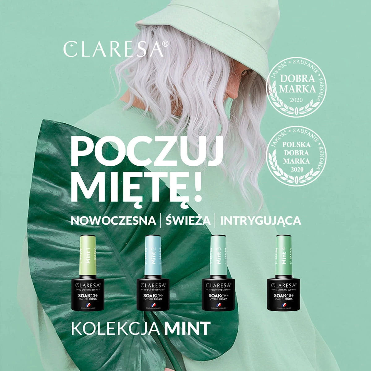 Claresa Gellack Mint 4, 5 ml