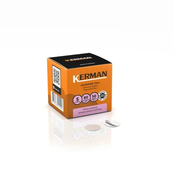 KERMAN refill pads for Pedicure disc S soft 80 gritt (50pcs)