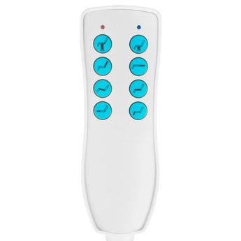 Beauty bed-couche AZZURRO 869a rotary, 4 motors, white