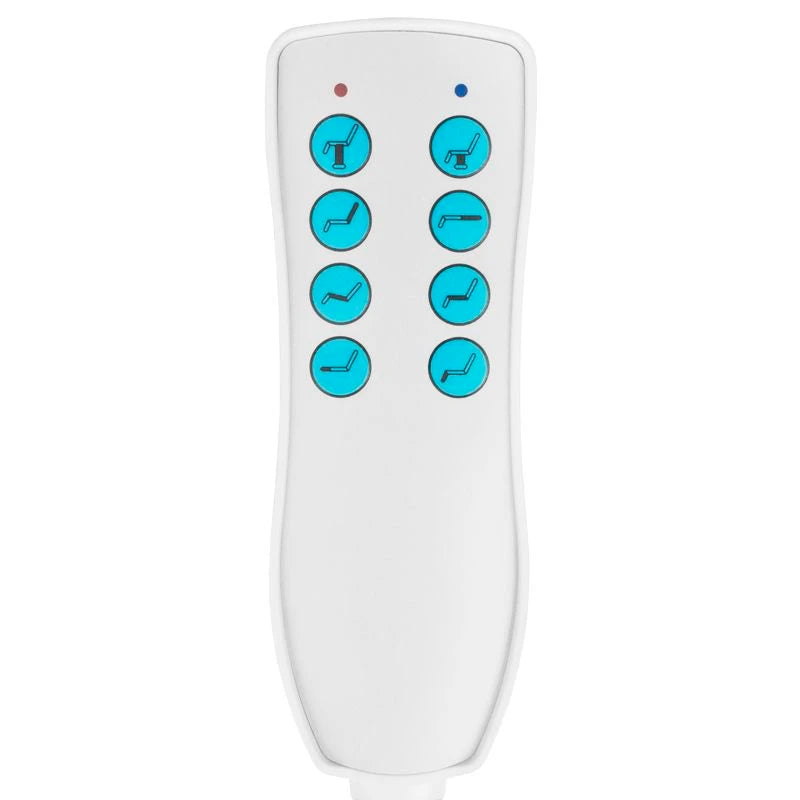 Beauty lit-couche Azzurro 869a rotary, 4 moteurs, blanc