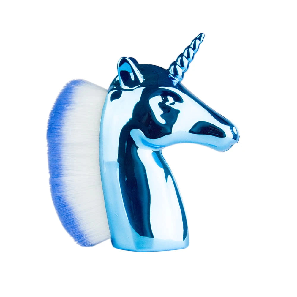 Brush to remove dust unicorn blue