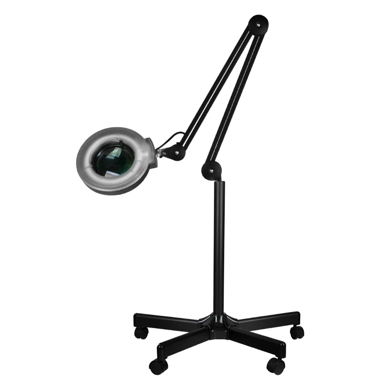 Padidinimo lempa su stovu LED S5, juoda
