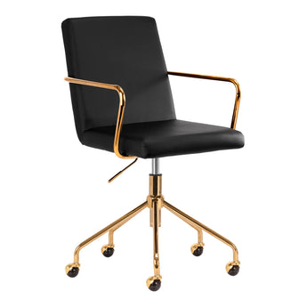 Cosmetic chair QS-OF211G, gold-black
