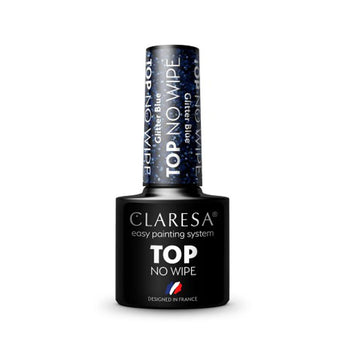 TOP NO WIPE GLITTER BLUE 5ML