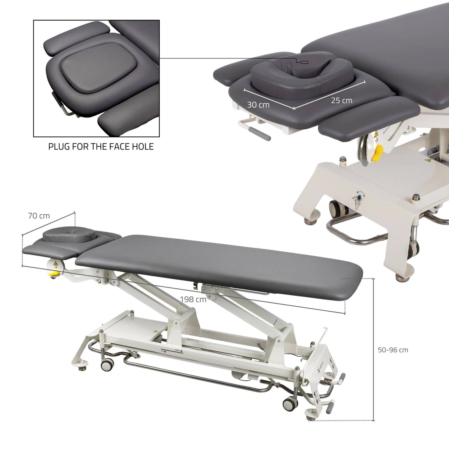 Stationary table de massage Evero V4 ERGO doux Touch K622 gris