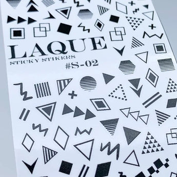 Slider design #S-02 BLACK (sticky stickers)