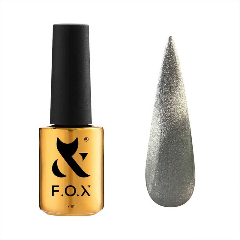 F.O.X Gēla nagu laka Cat Eye Crystalline 001, 7 ml