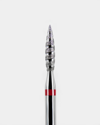 Dark by Rior Diamanten freesstift №124 Torpedo 0,23 mm, Rood