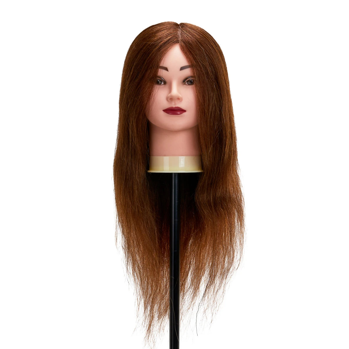 Head for hairdressers training Gabbiano WZ1 natural hair, color 4H, length 20"