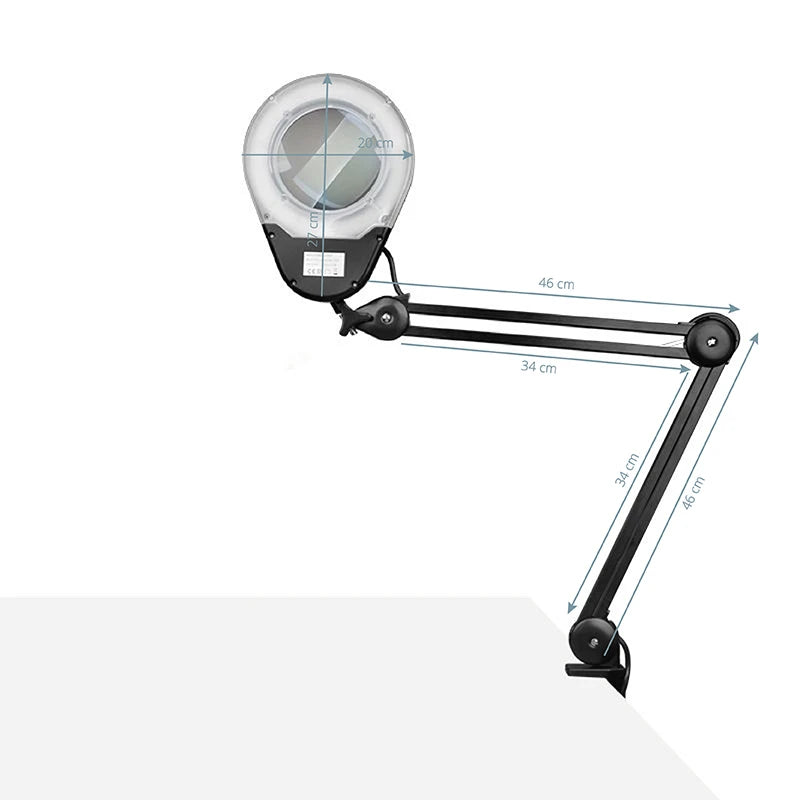 Loeplamp LED ECO, tafelmodel, zwart
