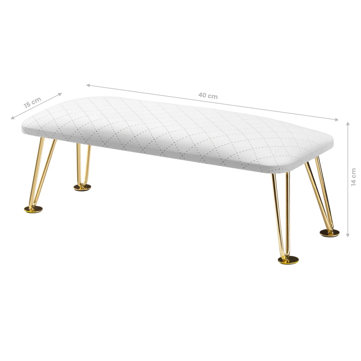 MANICURE STAND 6M GOLDEN WHITE PIK