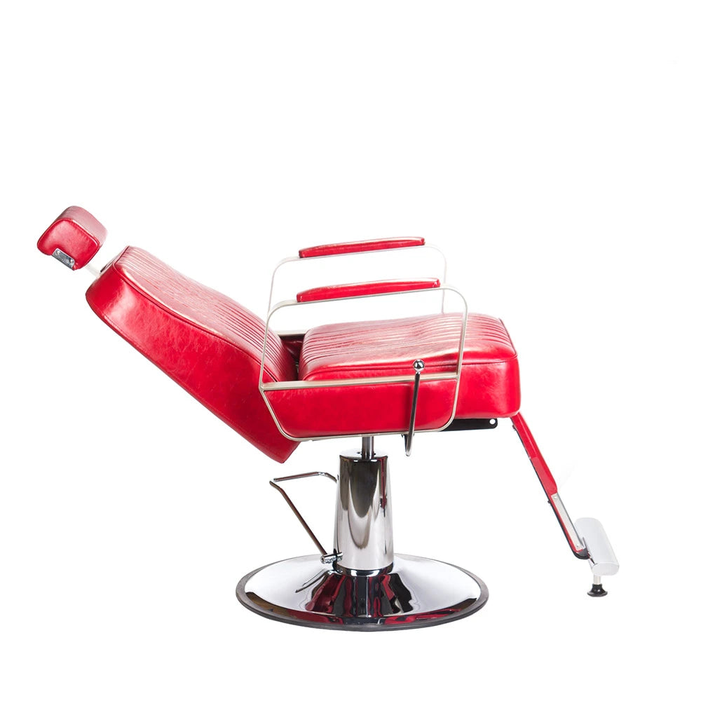 Barberstuhl HOMER BH-31237, rot