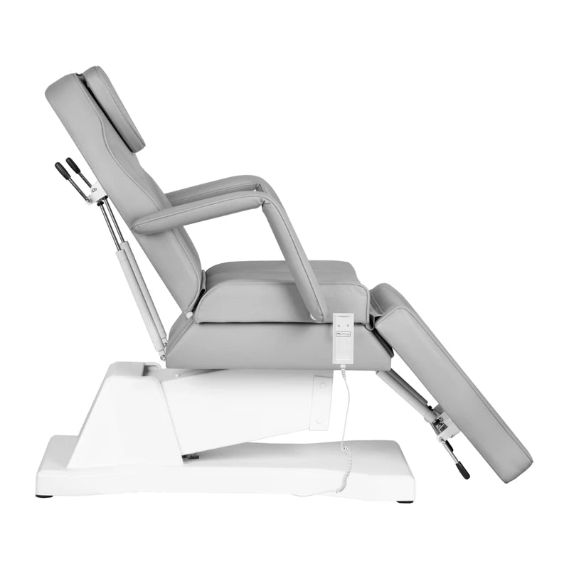 Kosmetoloģijas krēsls - kušete SOFT, 1 motors, pelēka