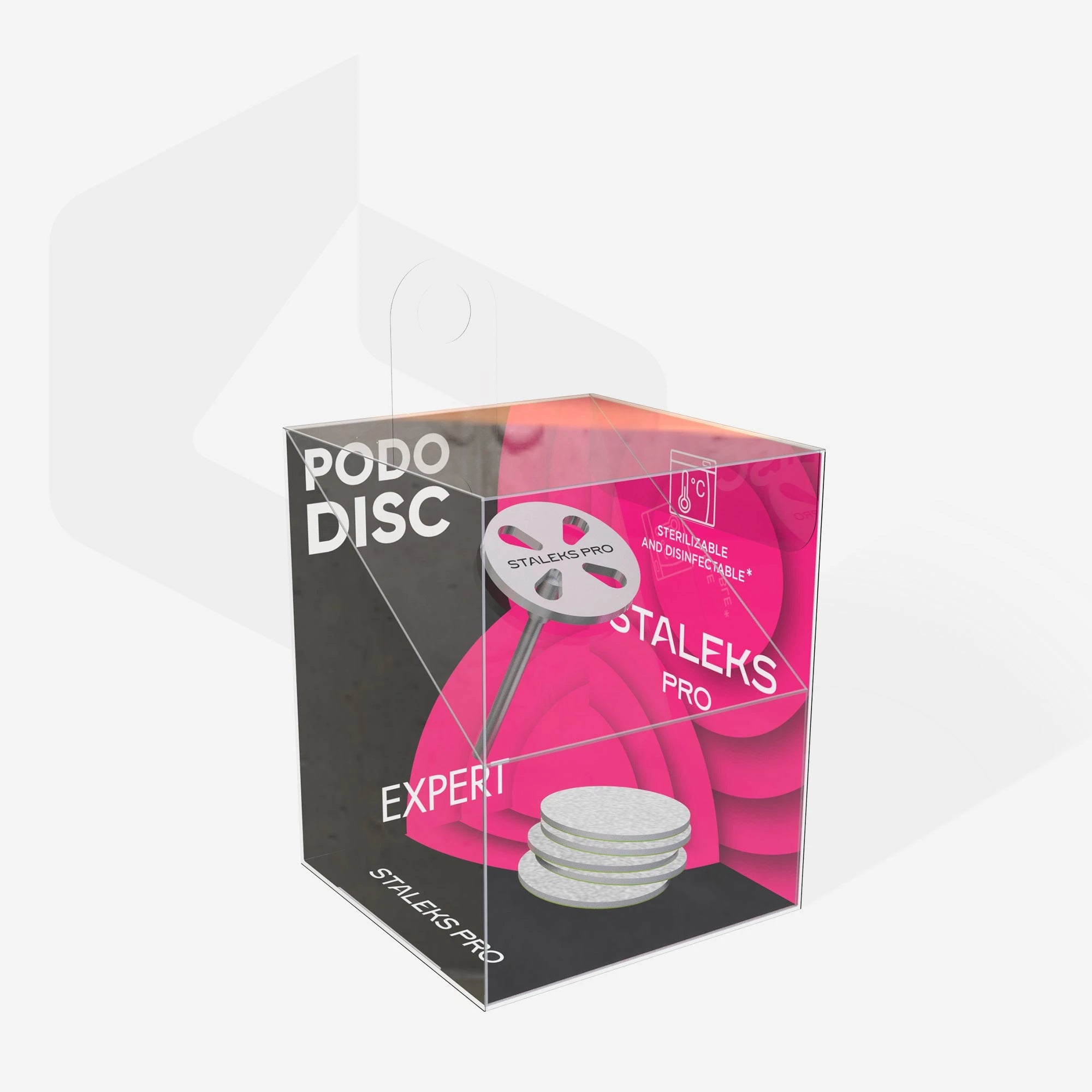 Диск педикюрный PODODISC S EXPERT в комплекте со сменными файлами 180 грит 5 шт (15 мм)