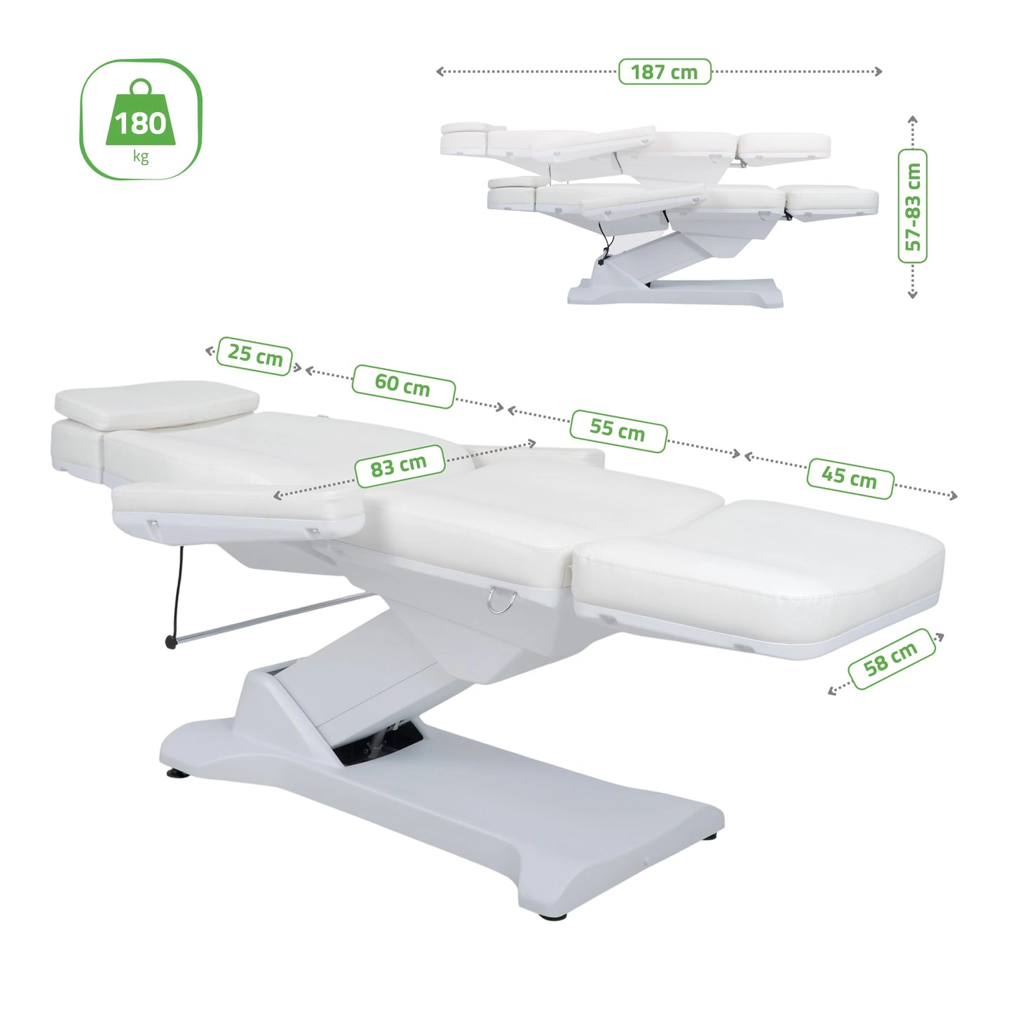 Electric beauty chair Selia PRO 4 Touch Core k301 white